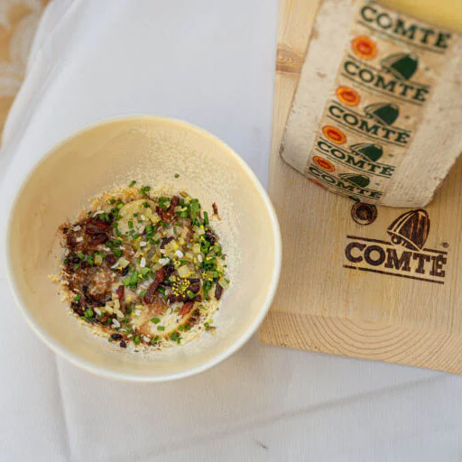 Tartiflette met Comté kaas, rattes en gekonfijte chicon X Sofie Dumont
