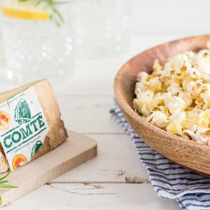 Gezouten popcorn met Comté