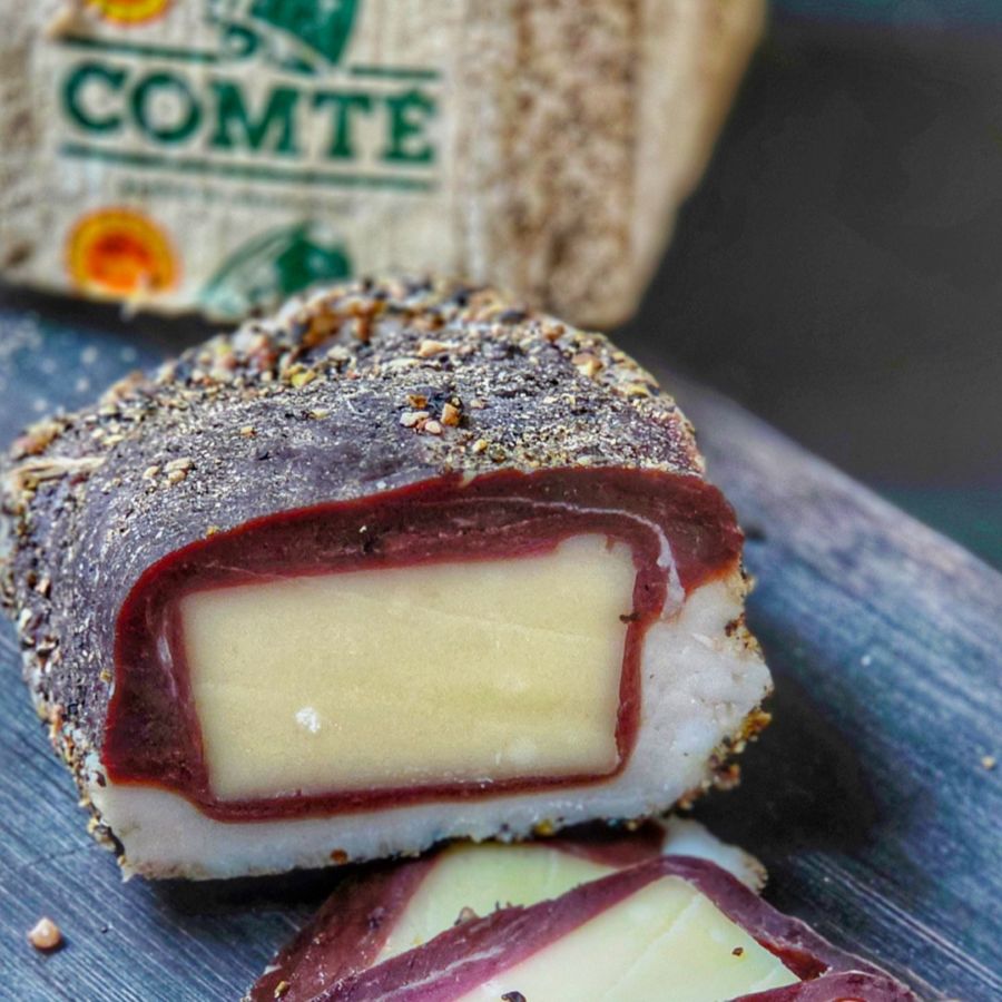 Gedroogde eend met Comté kaas