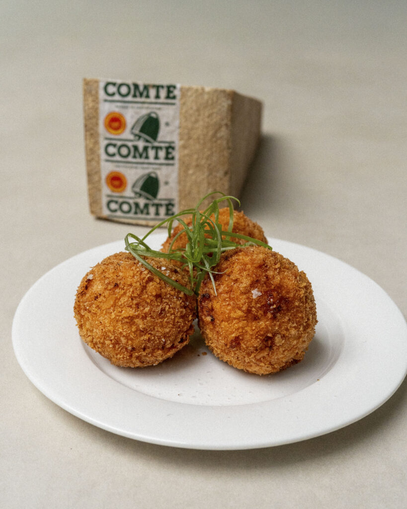 Croquettes de coquillette Comté & Nduja