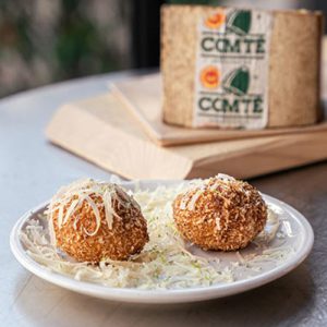 Kroket van Iberische ham en Comté