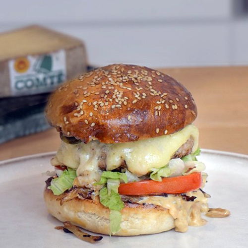 Comté cheeseburger