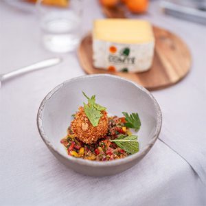 Arancini met Comté BOB, pittige romanesco & kruiden X Whoogy’s