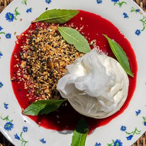 Comté, fromage frais en crumble van rode vruchten X Paul Delrez